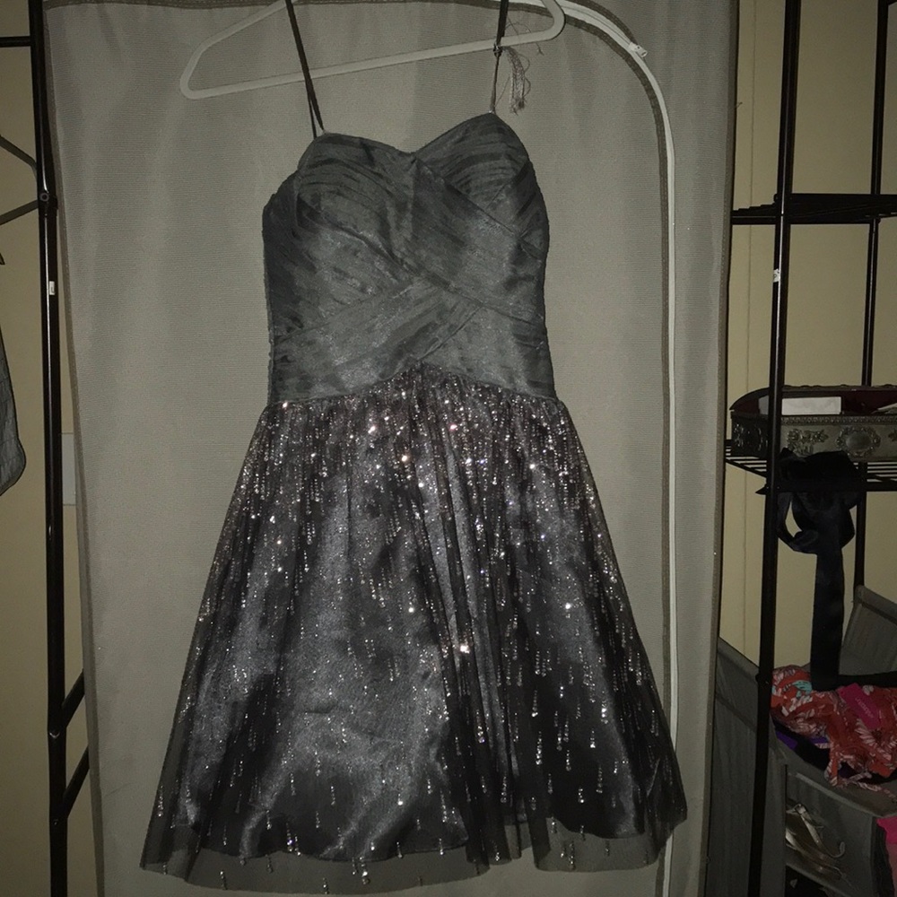 Gray silver dress